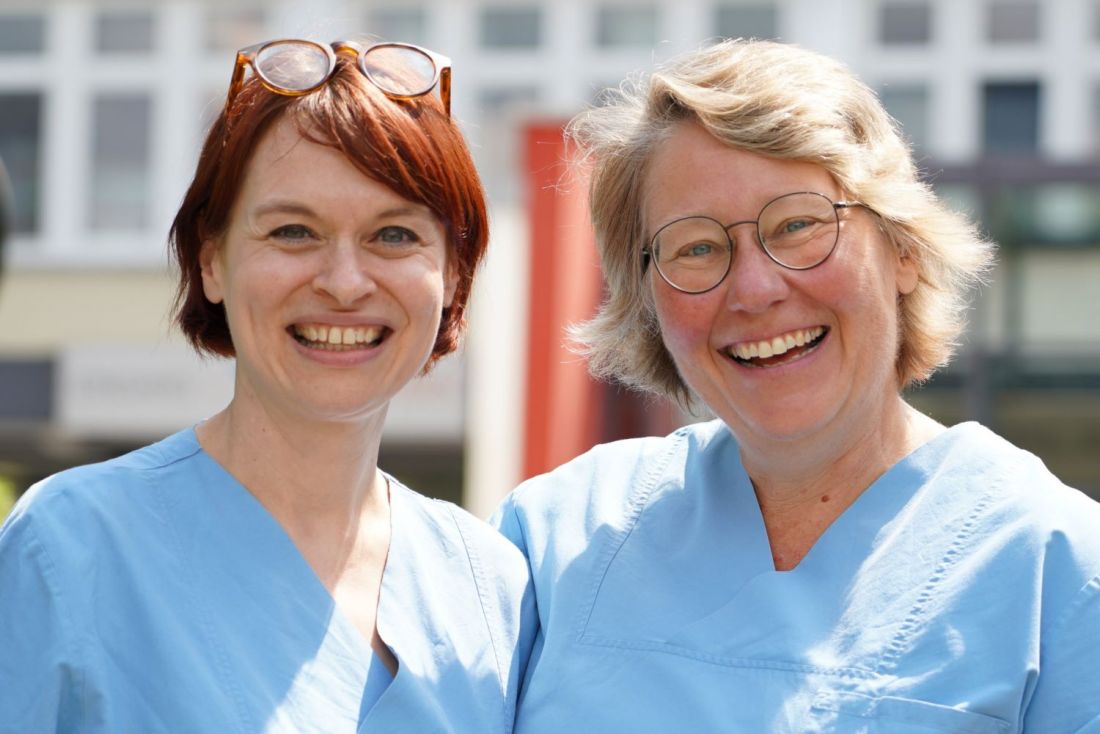 Grit Hädrich und Ruth Heider Intensivstation