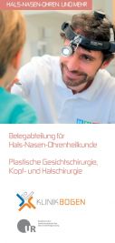 Flyercover HNO Klinik Bogen Hals-Nasen-Ohrenheilkunde