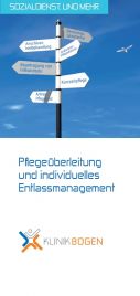Titelseite Flyer Sozialdienst Pflege & Betreuung