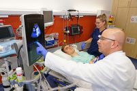 Ultraschalluntersuchung in der Interdisziplinären Notaufnahme der Klinik Mallersdorf  Interdisziplinäre Notaufnahme