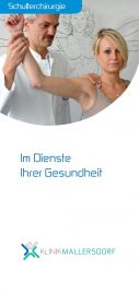 Flyer Schulterzentrum Klinik Mallersdorf Unfallchirurgie