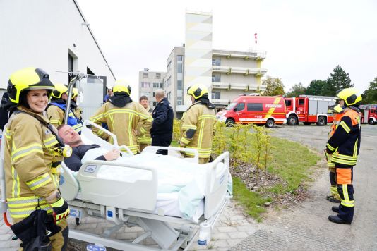 Brandschutz- und Evakuierungsübung Neubau Klinik Mallersdorf Neuigkeiten 2025