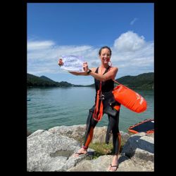 4. Dr. Sarah Hanninger, Funktionsoberärztin Viszeralchirurgie, Fuschl am See beim Fuschlsee-Crossing in der ursprünglichen Heimat Startseite